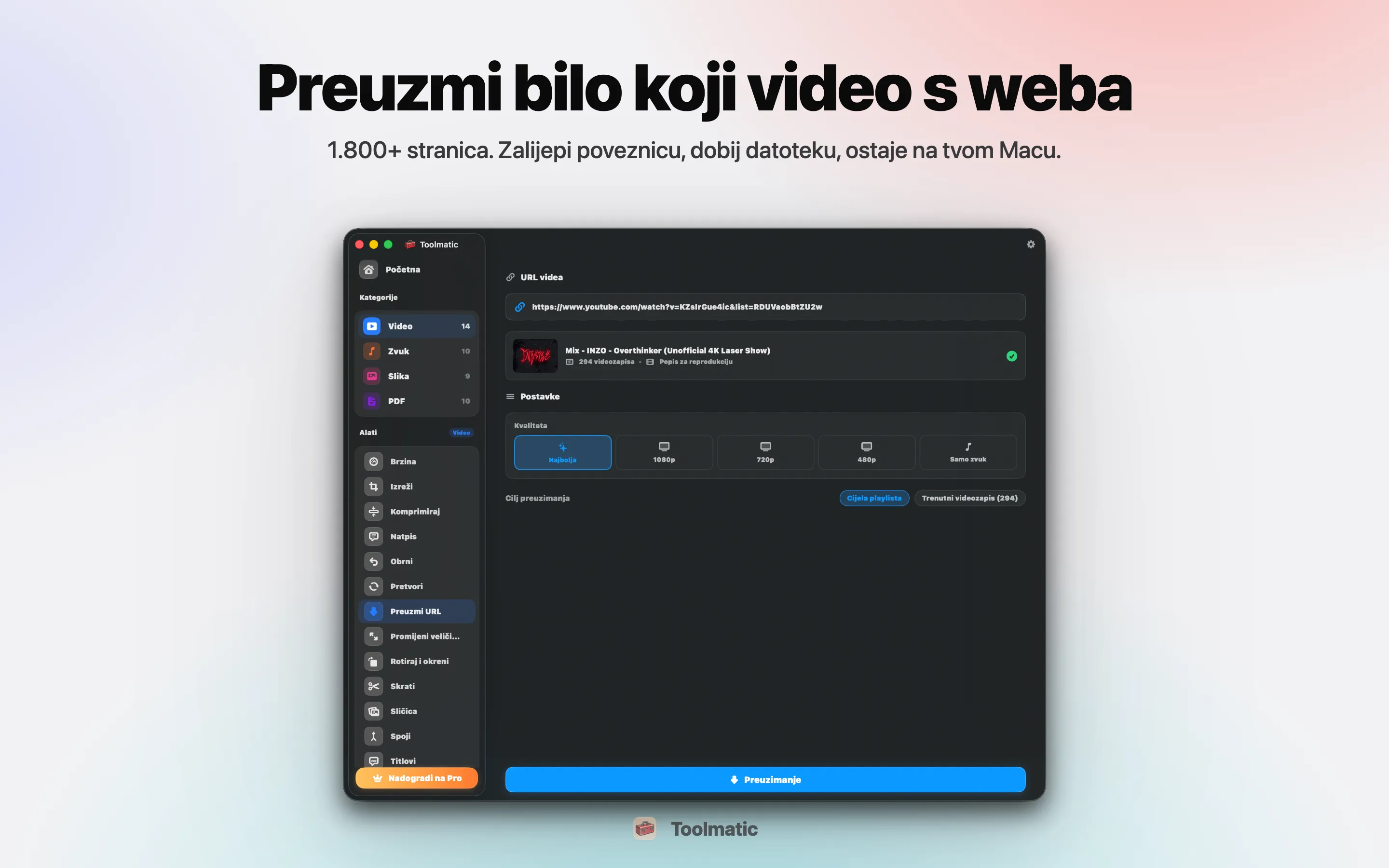 Preuzimanje videa