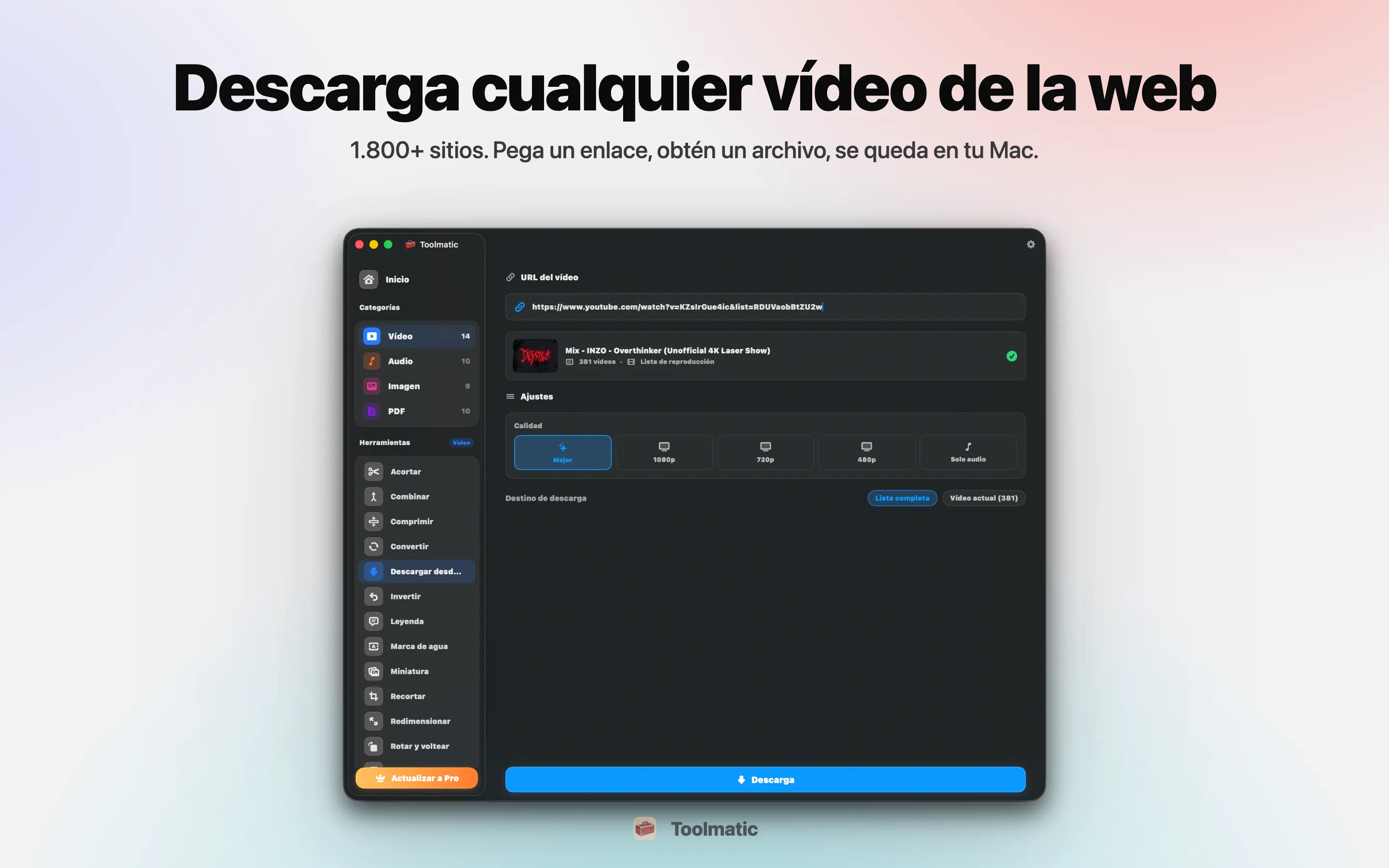 Descarga de vídeo