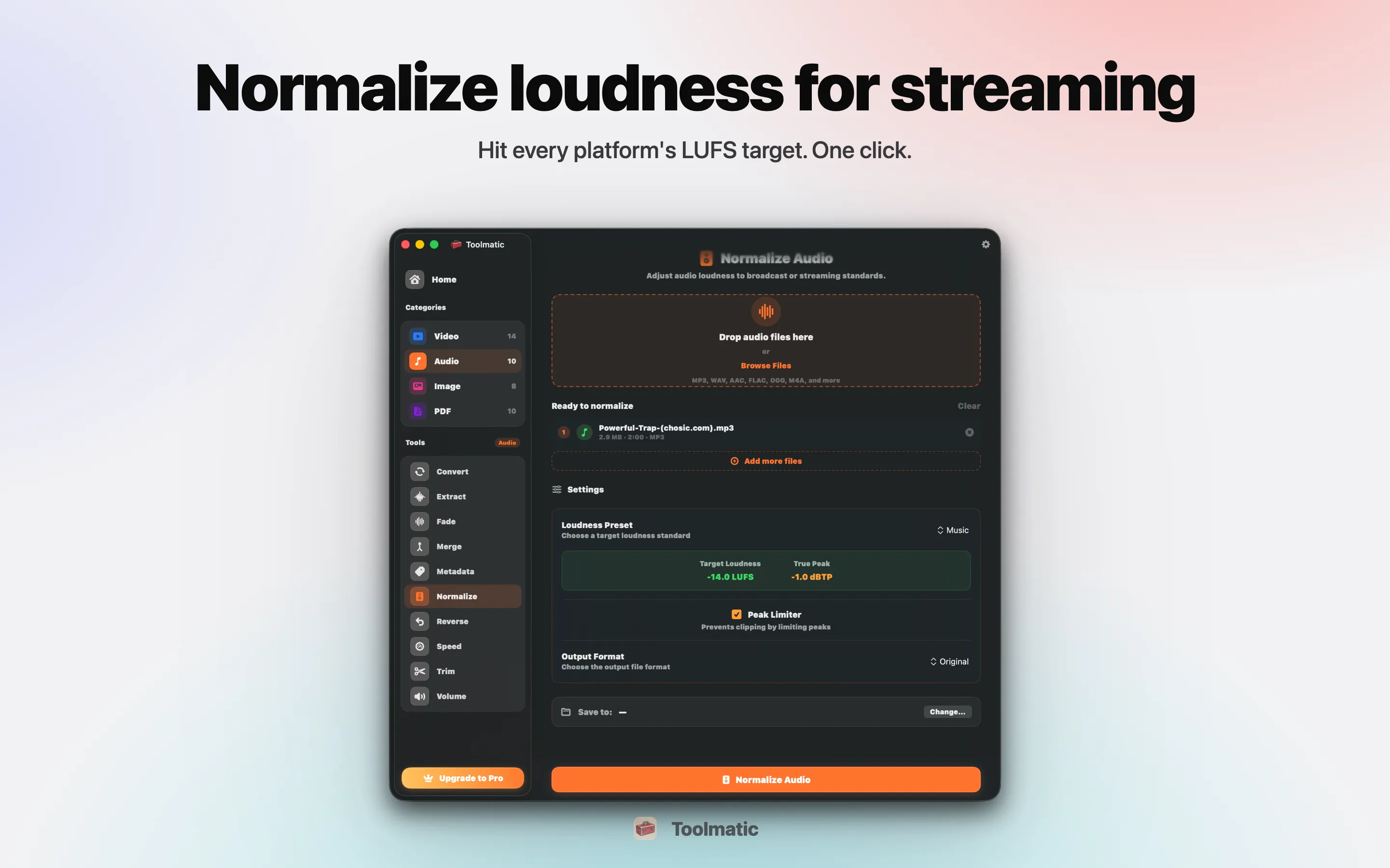 Audio Normalize