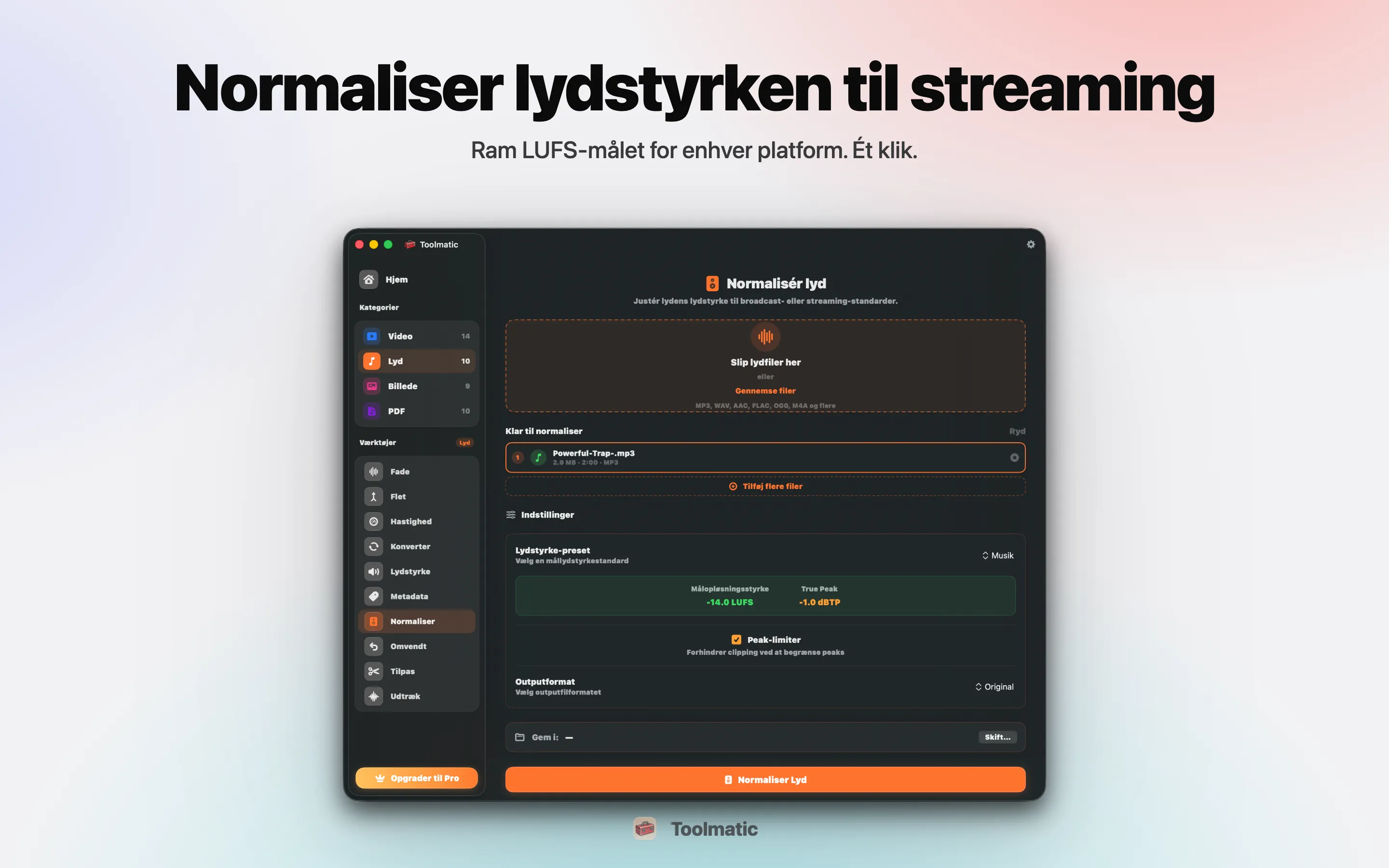 Lydnormalisering