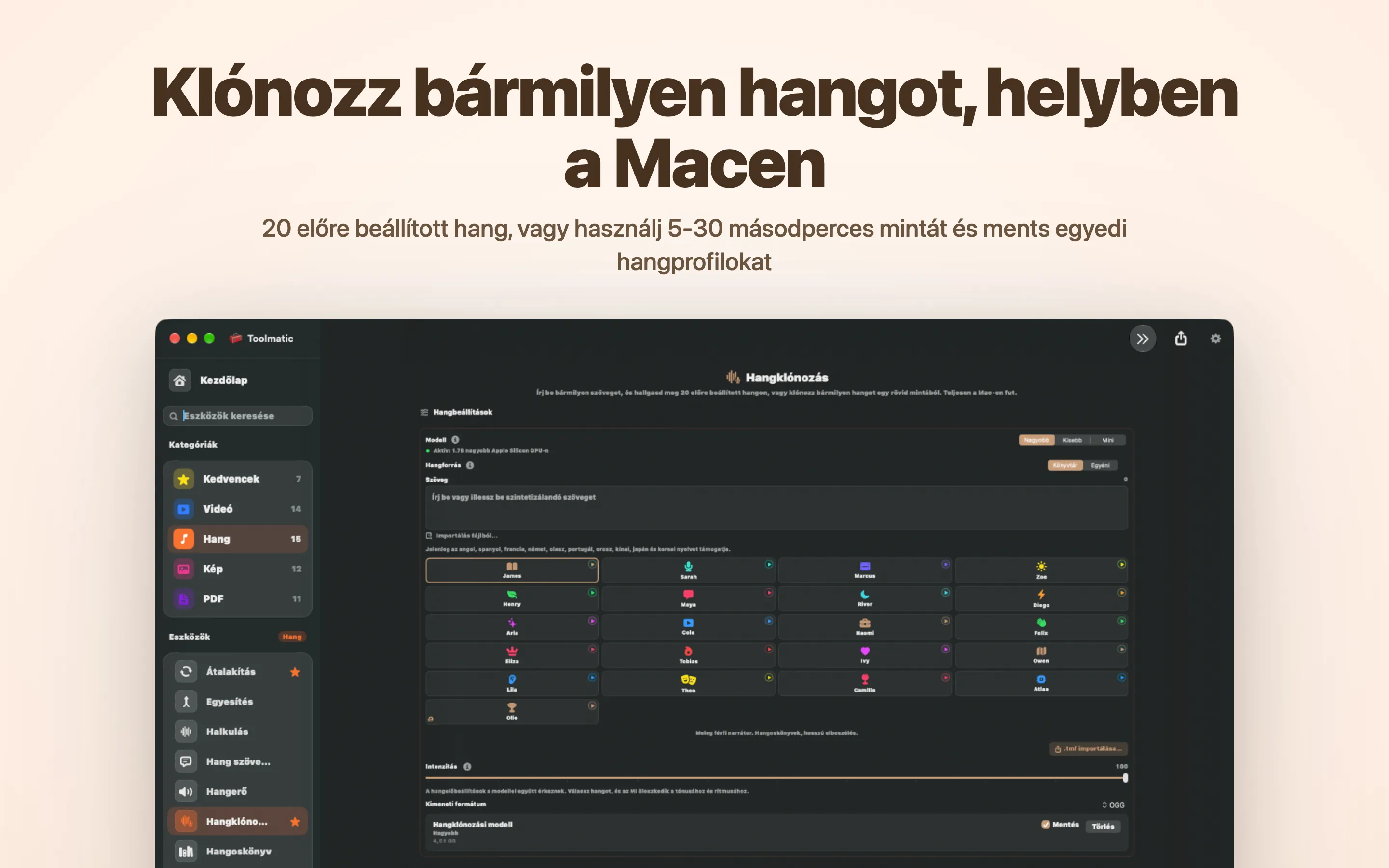 Klónozz bármilyen hangot, helyben a Macen