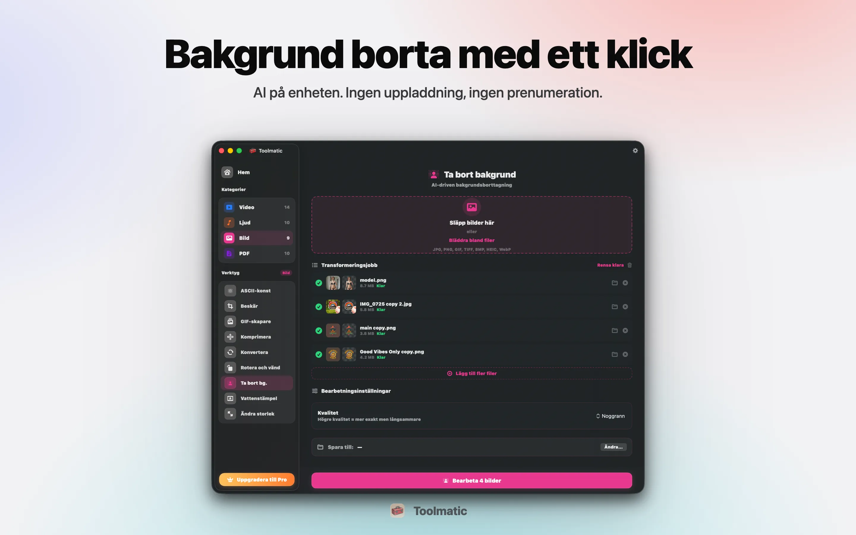 Ta bort bakgrund