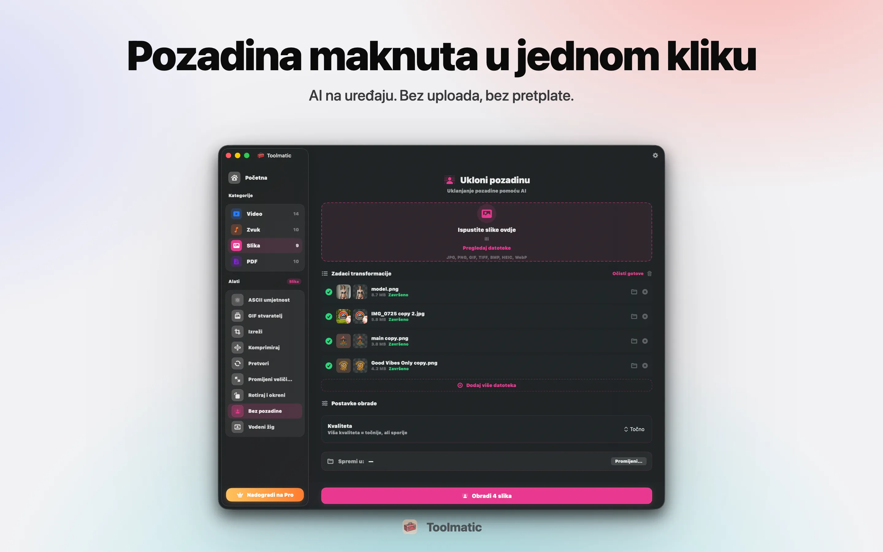 Uklanjanje pozadine