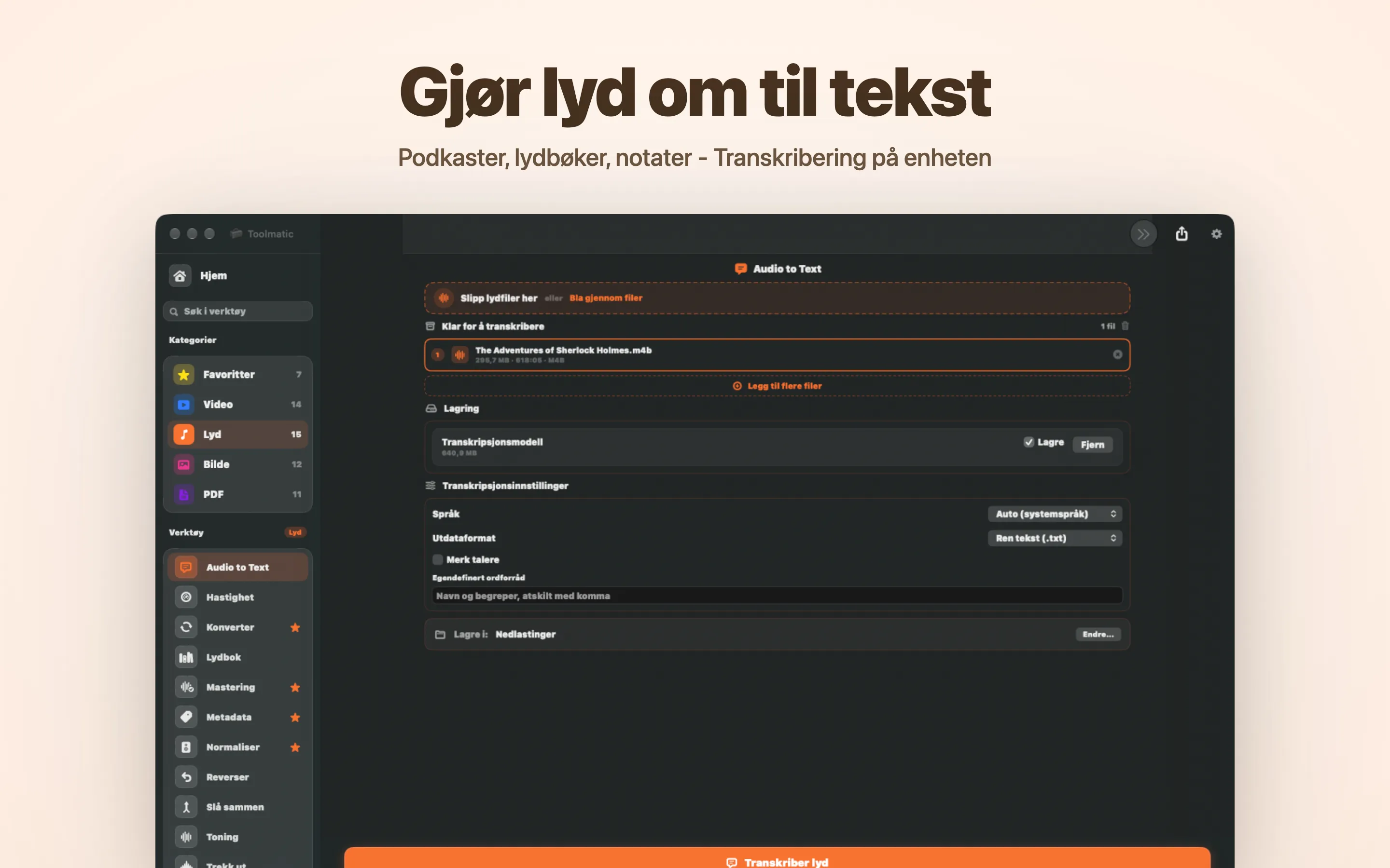 Audio to Text