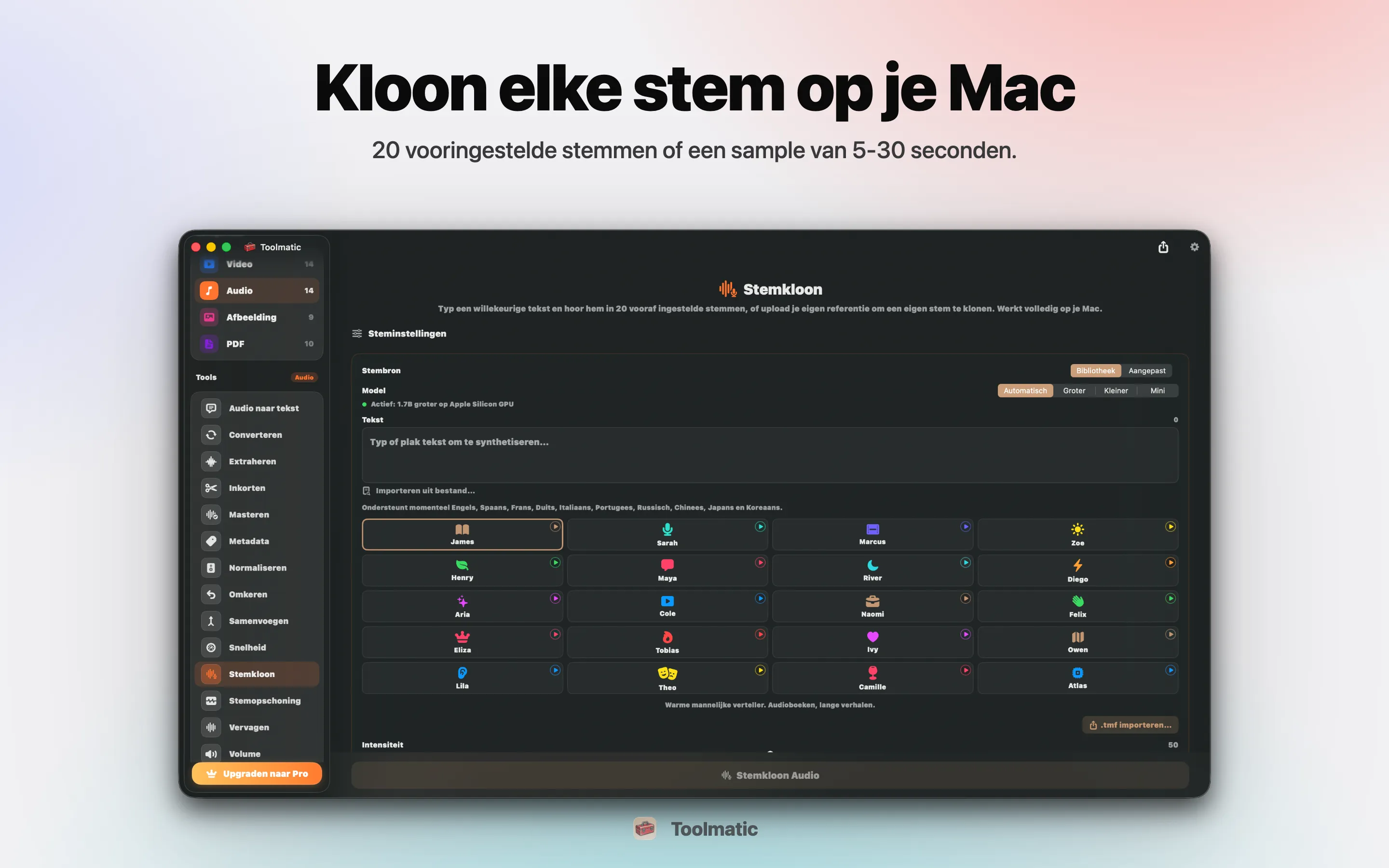 Voice Clone, eigen stem uit een kort sample