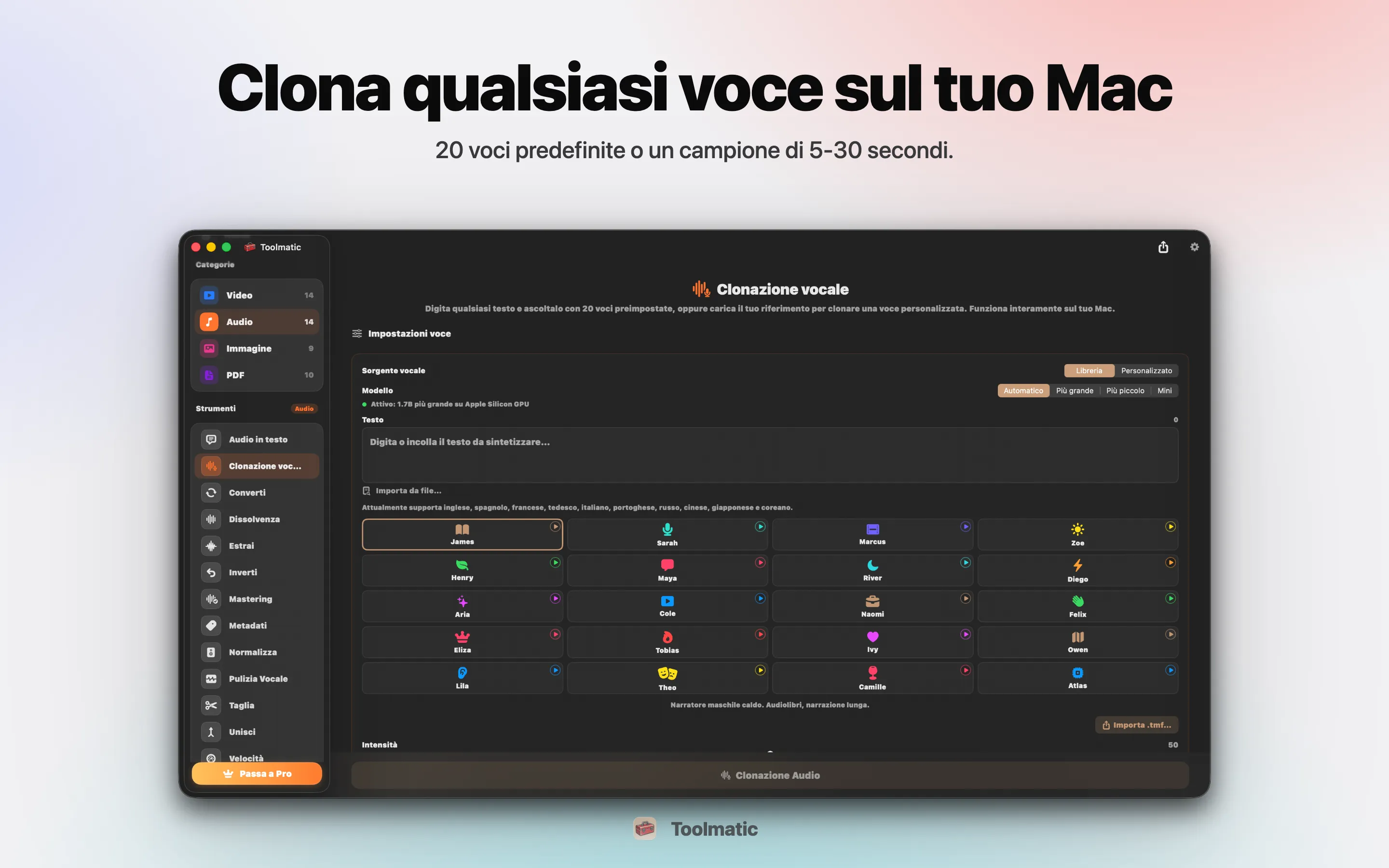Voice Clone, voce personalizzata da un breve campione