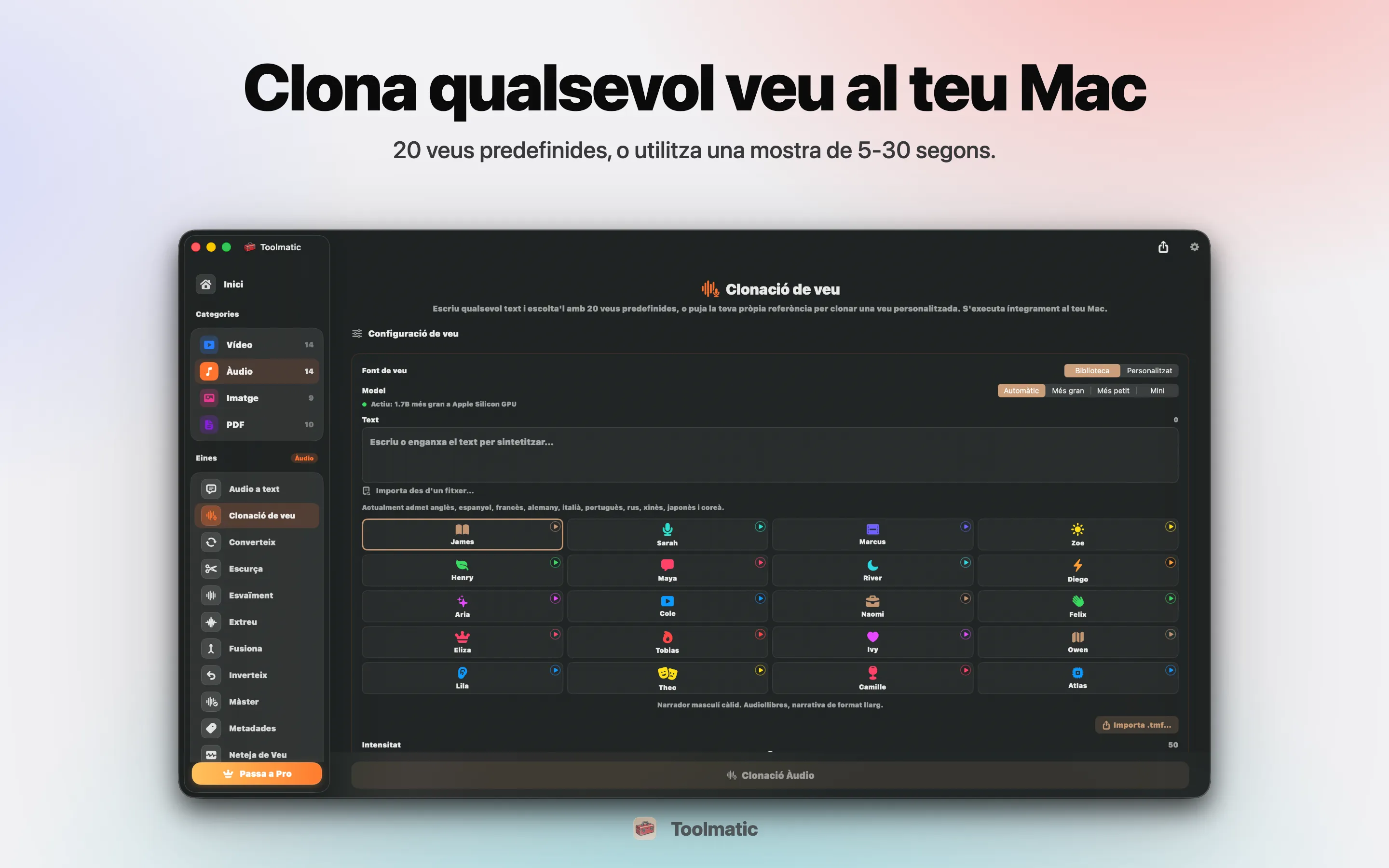 Voice Clone, veu personalitzada a partir d'una mostra curta