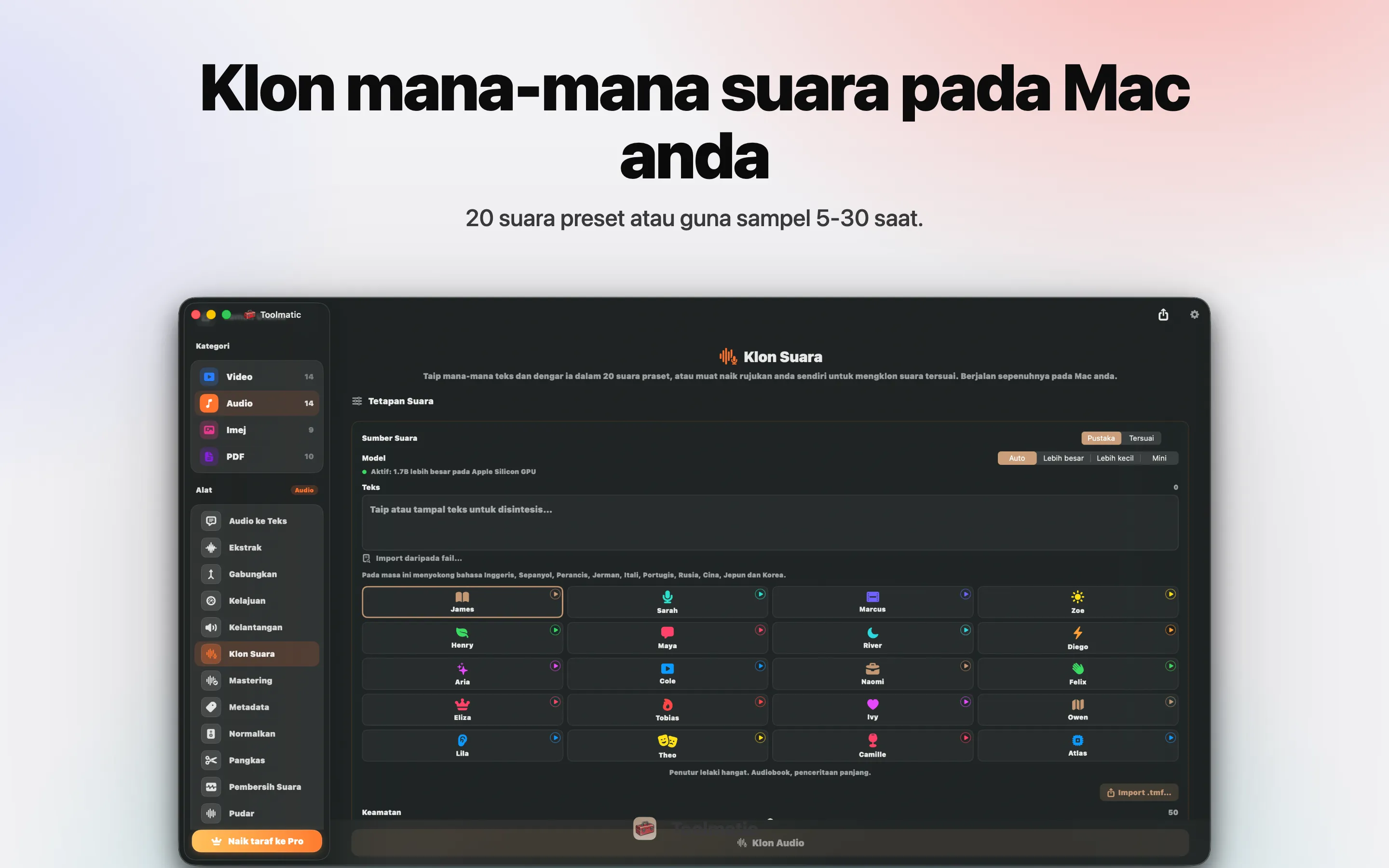 Voice Clone, suara tersuai daripada sample pendek