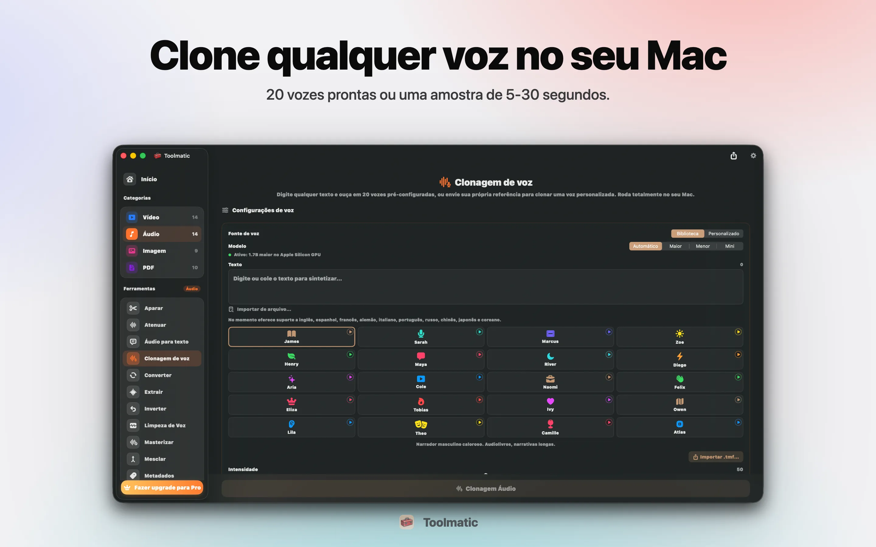 Voice Clone, voz personalizada a partir de uma amostra curta