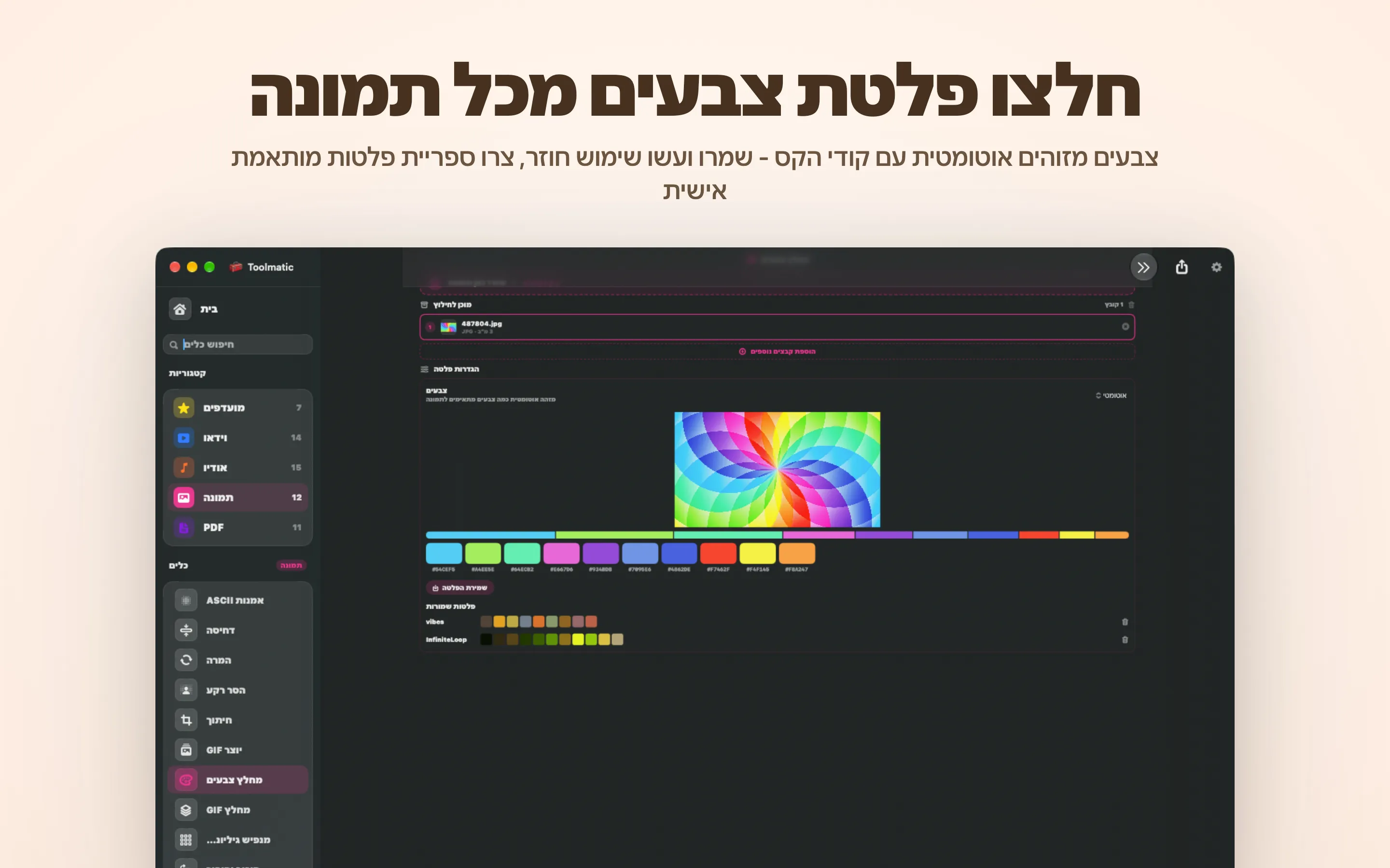 חילוץ פלטת צבעים